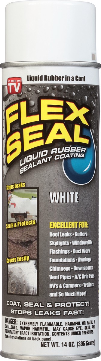 slide 6 of 9, As Seen on TV Flex Seal Liquid Rubber Sealant White, 14 oz