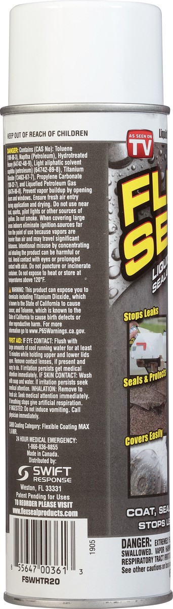 slide 7 of 9, As Seen on TV Flex Seal Liquid Rubber Sealant White, 14 oz