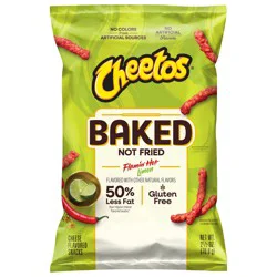 Cheetos Baked Cheese Flavored Snacks Flamin' Hot Limon 2 1/2 Oz