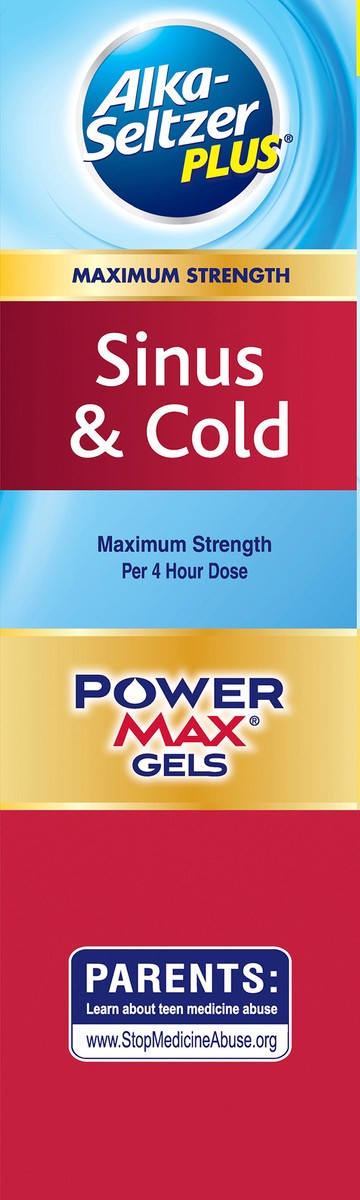 slide 6 of 8, Alka-Seltzer Plus Sinus Cold Powermax Gels, 24 ct