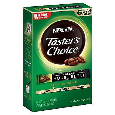 slide 1 of 6, Nescafé Taster's Choice Decaffeinated - 6 ct; 0.42 oz, 6 ct; 0.42 oz