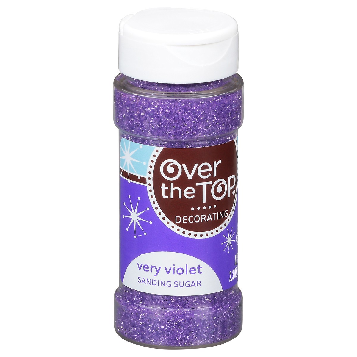 slide 5 of 14, Over The Top Decorating Very Violet Sanding Sugar 2.3 oz, 2.3 oz