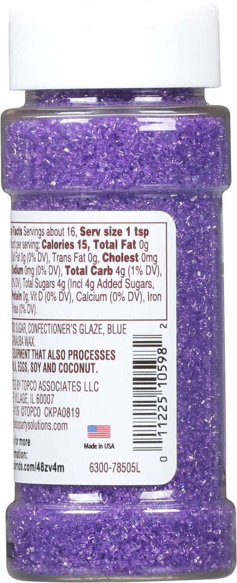 slide 13 of 14, Over The Top Decorating Very Violet Sanding Sugar 2.3 oz, 2.3 oz