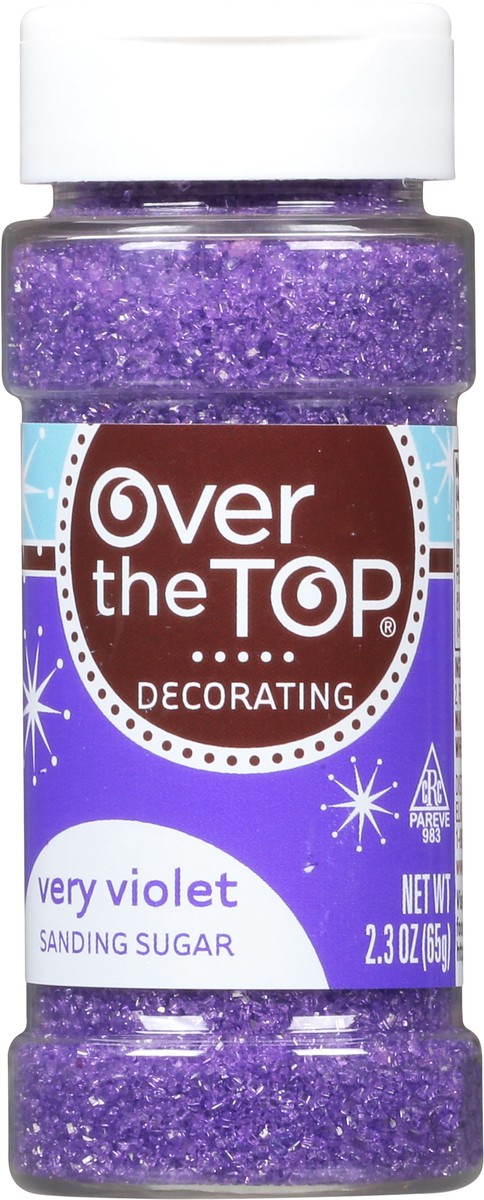 slide 1 of 14, Over The Top Decorating Very Violet Sanding Sugar 2.3 oz, 2.3 oz