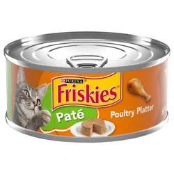 Friskies Purina Friskies Pate Wet Cat Food, Poultry Platter
