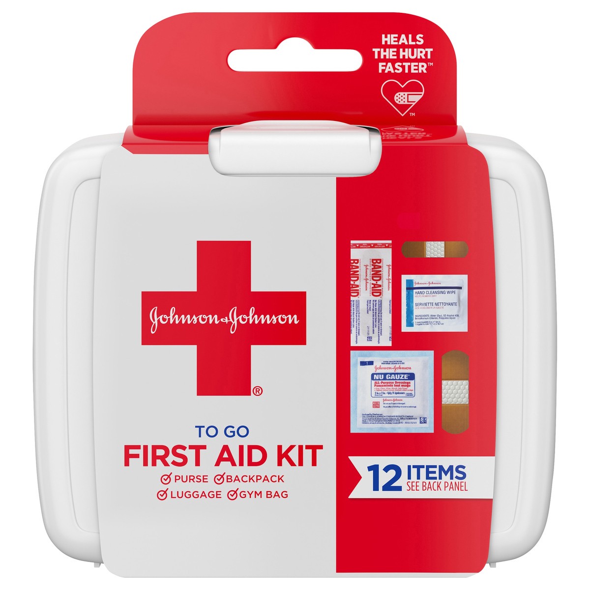 slide 1 of 9, Johnson & Johnson First Aid to Go, 12 Pieces, 1 ct