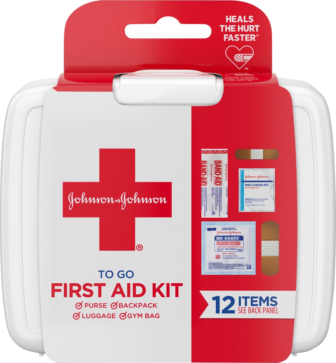 slide 5 of 9, Johnson & Johnson First Aid To Go! Portable Mini Travel Kit - 12pc, 1 ct