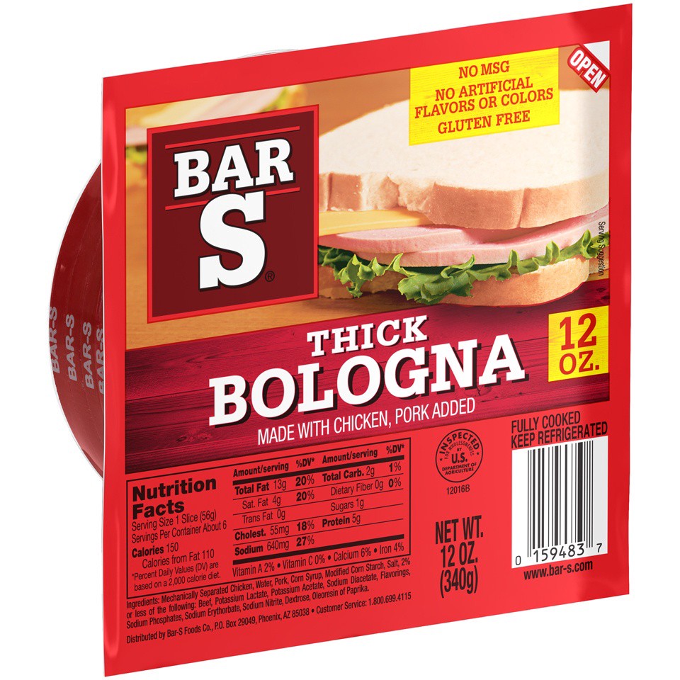 slide 2 of 7, Bar-S Thick Bologna, 12 oz, 12 oz
