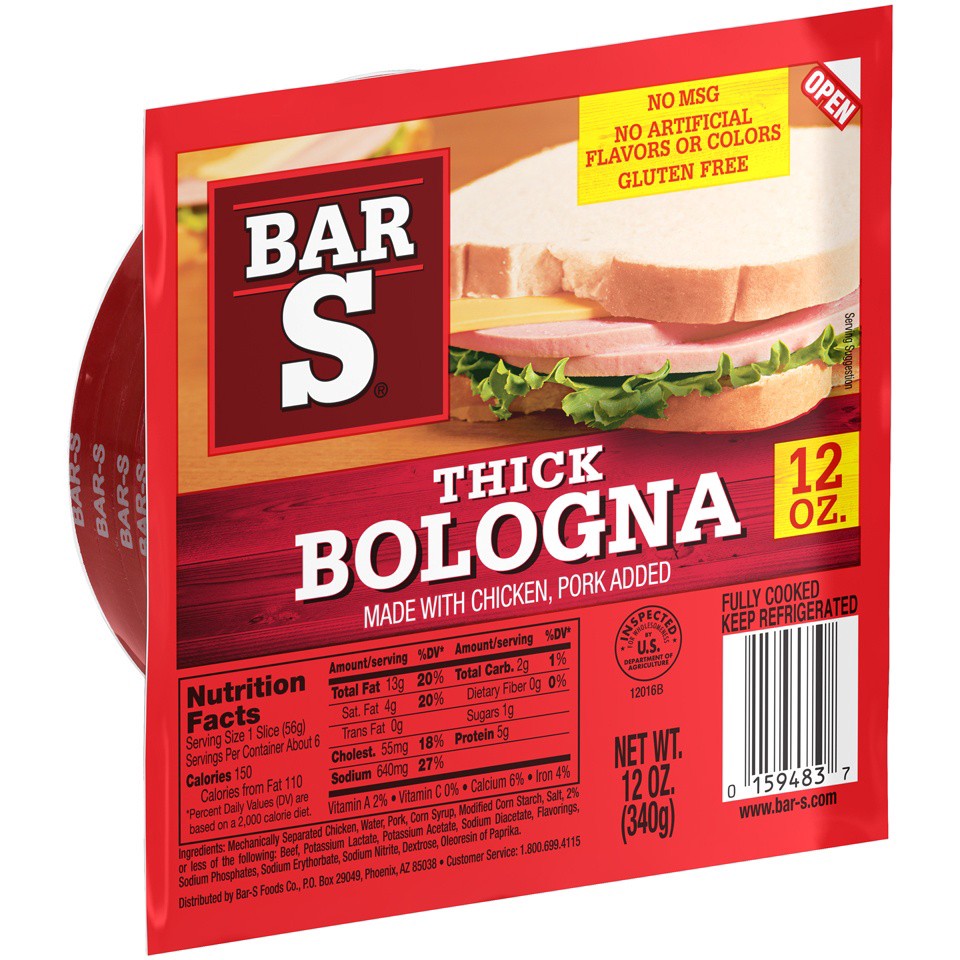 slide 5 of 7, Bar-S Thick Bologna, 12 oz, 12 oz