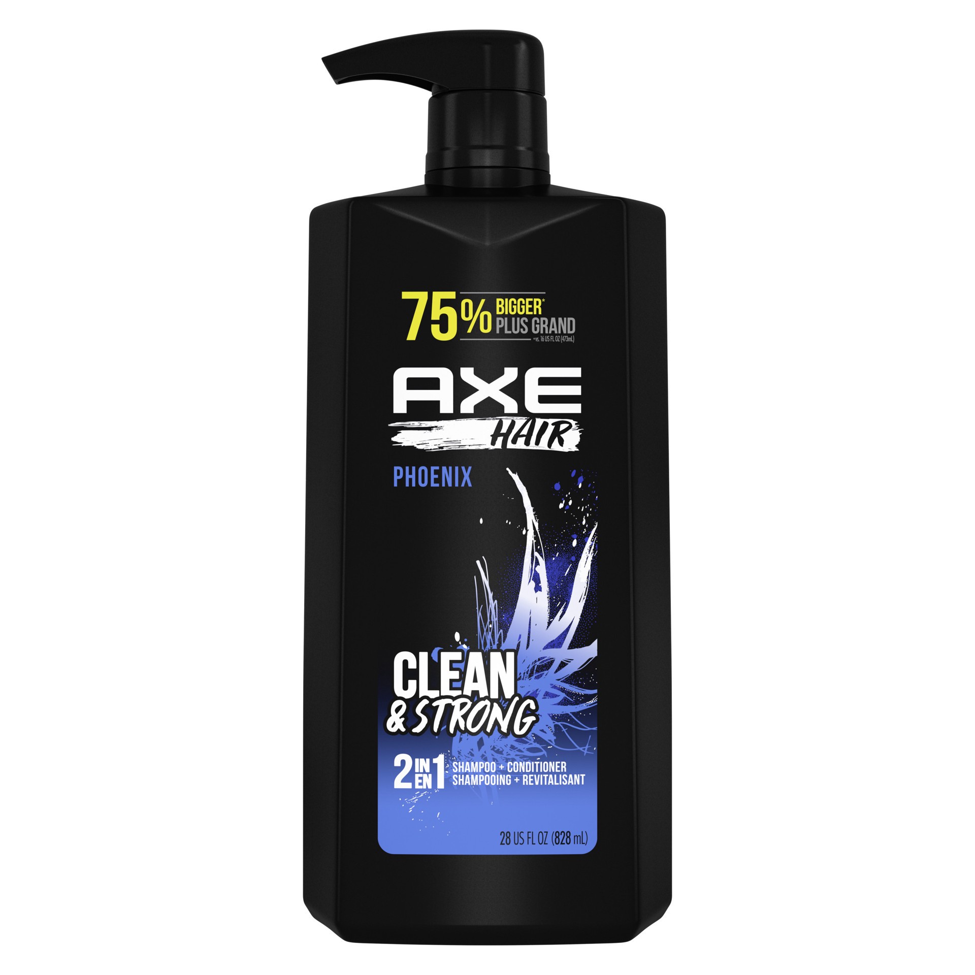 slide 1 of 3, AXE Wash & Care Phoenix 2-in-1 Shampoo & Conditioner, 28 oz, 28 oz