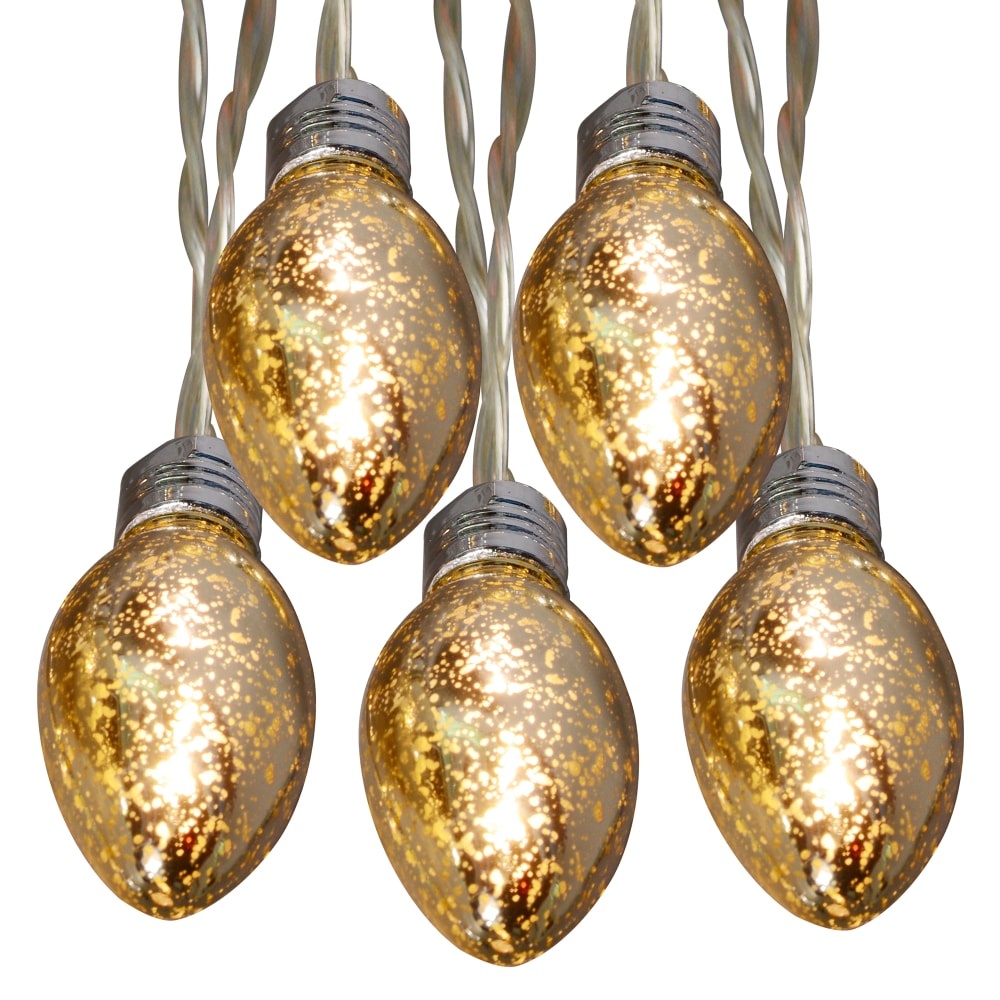 slide 1 of 1, Holiday Home Led C9 String Lights - Silver/Gold, 10 ct