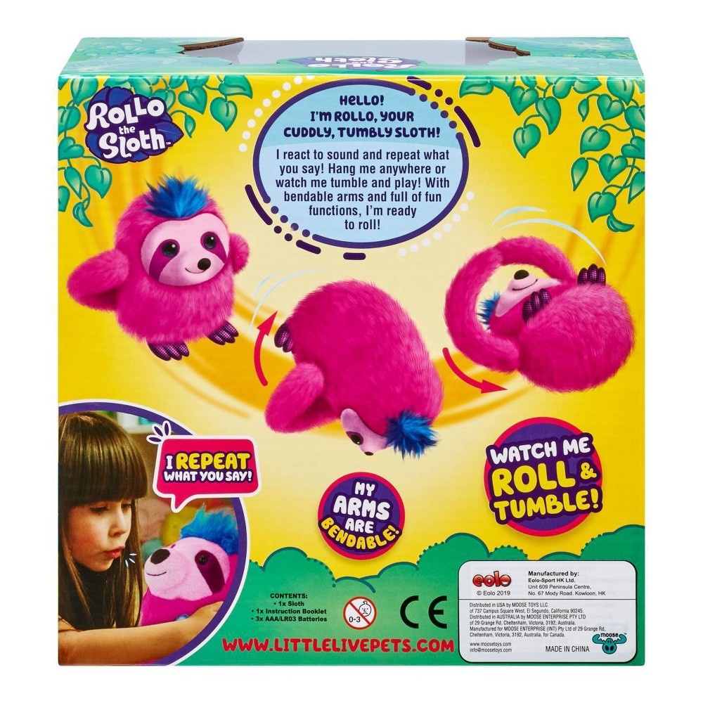 slide 3 of 13, Moose Toys Little Live Pets Rollo The Sloth, 1 ct