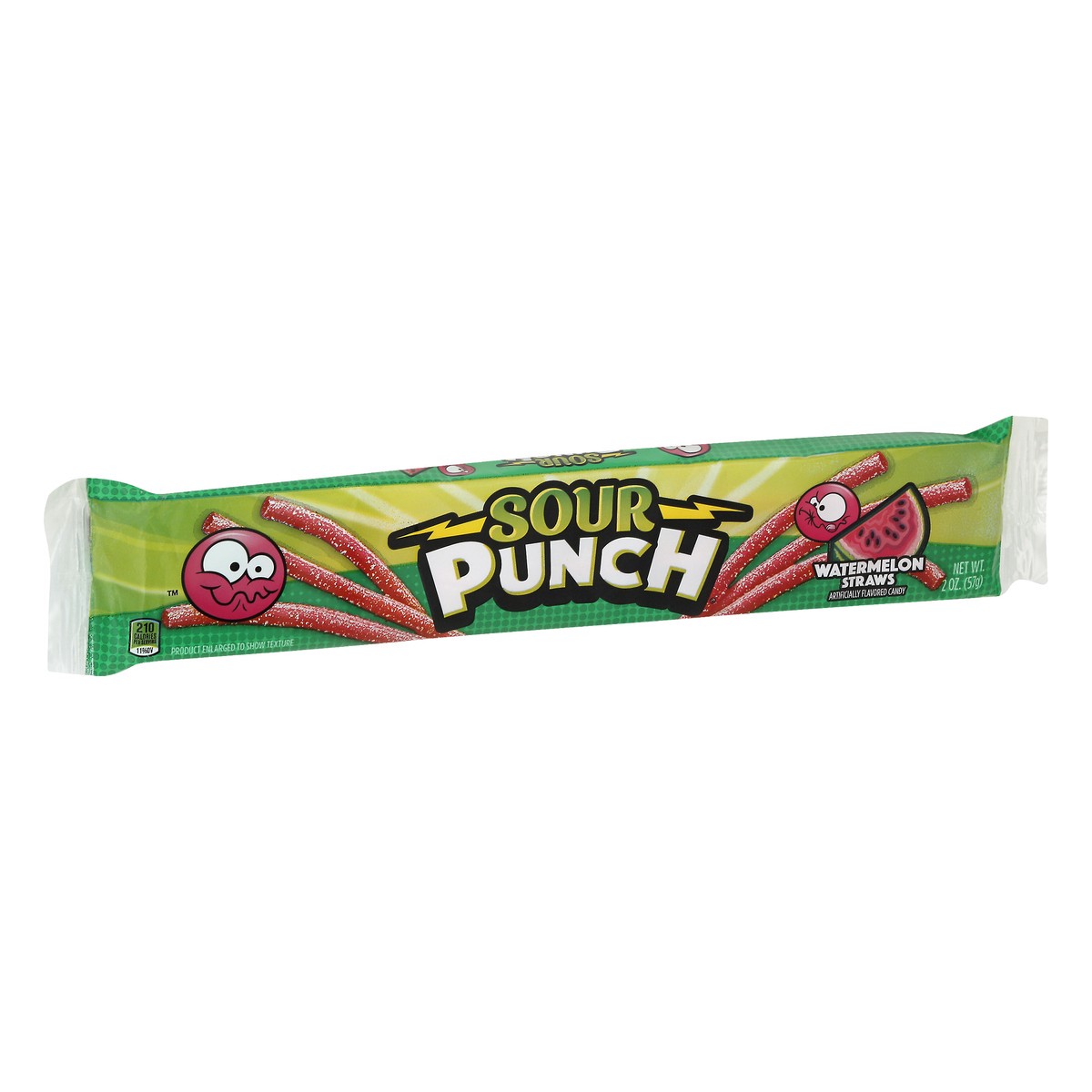 slide 5 of 10, Sour Punch Watermelon Straws Candy 2.0 oz, 2 oz