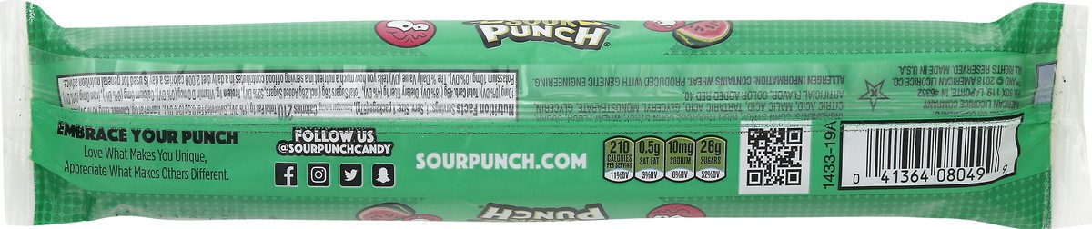 slide 7 of 10, Sour Punch Watermelon Straws Candy 2.0 oz, 2 oz