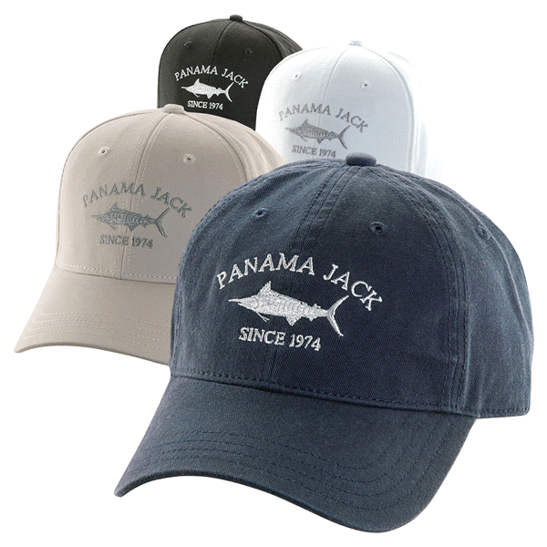 slide 1 of 1, Panama Jack embroidered Marlin ball cap, One Size