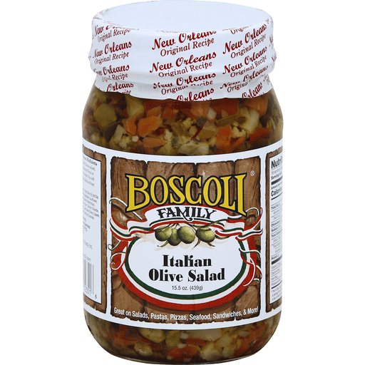 slide 4 of 4, Boscoli Italian Olive Salad, 16 oz