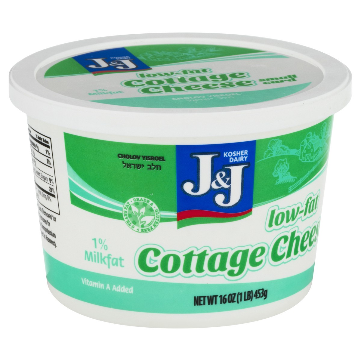 slide 2 of 9, J&J 1% Milkfat Small Curd Low-Fat Cottage Cheese 16 oz, 16 oz