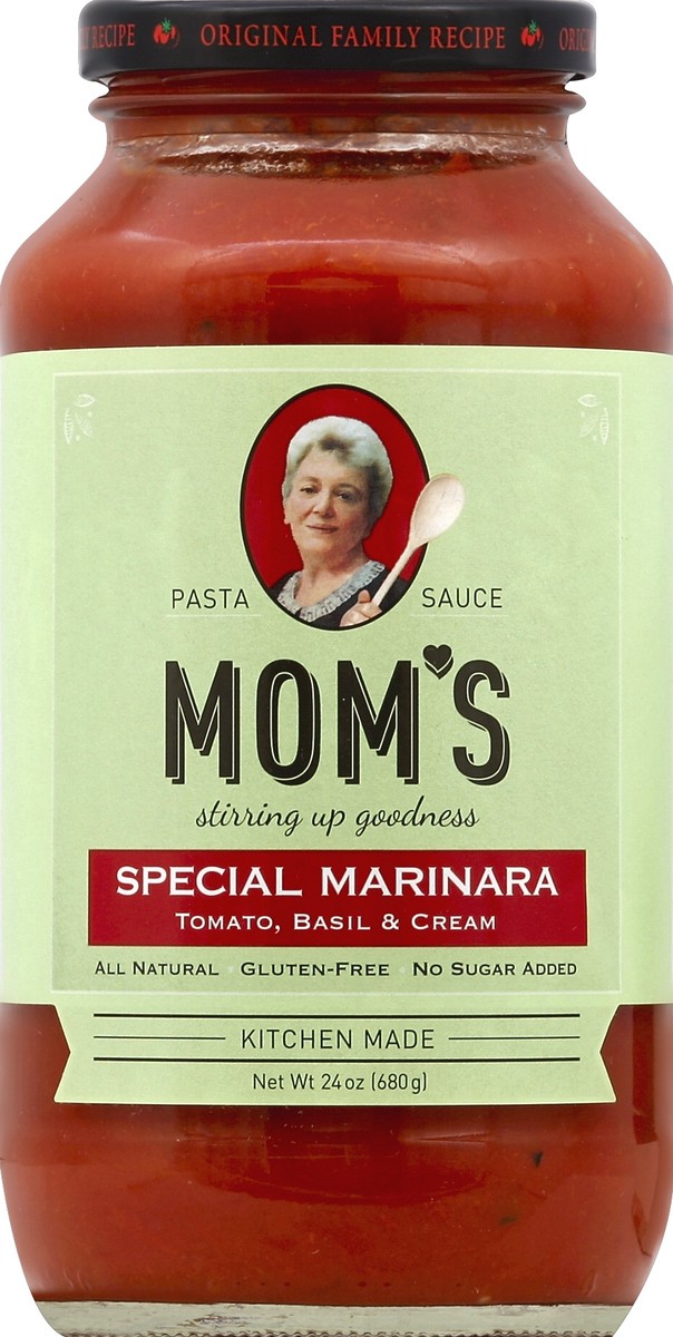 slide 2 of 2, Mom's Pasta Sauce 24 oz, 24 oz