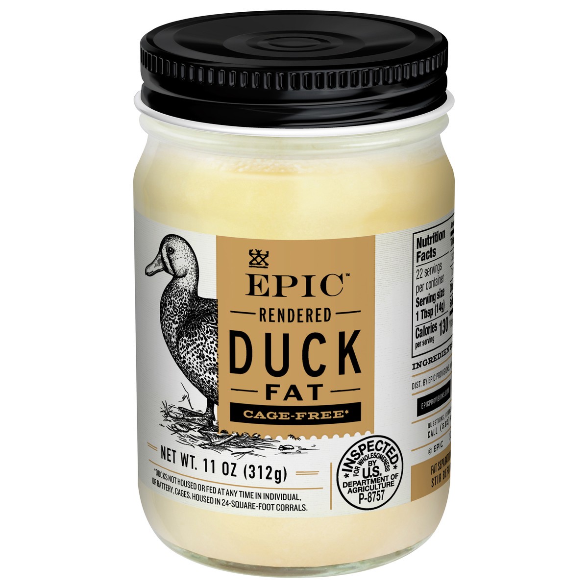slide 3 of 9, Epic Traditional Duck Fat, 11 oz