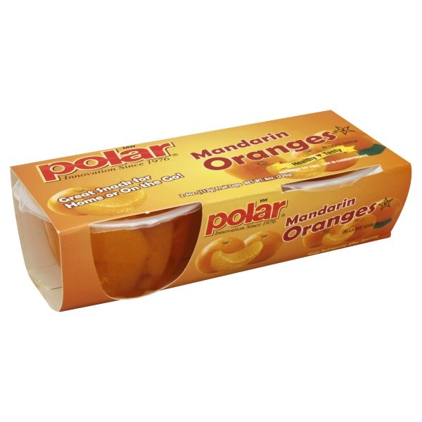 slide 1 of 4, Polar Orange Fruit Cups, 4 oz