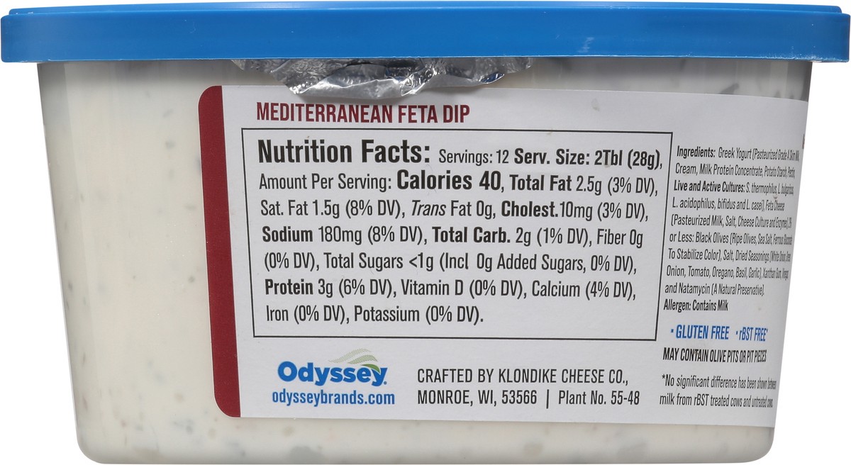 slide 2 of 13, Odyssey 12oz Mediterranean Feta Greek Yogurt Dip, 12 oz