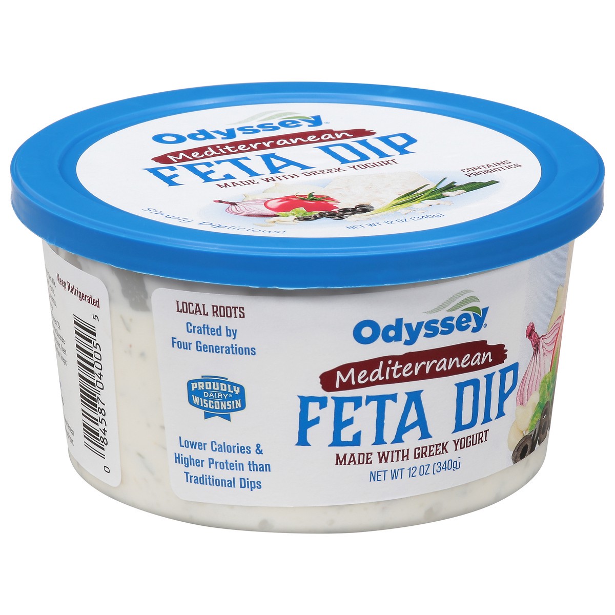 slide 12 of 13, Odyssey 12oz Mediterranean Feta Greek Yogurt Dip, 12 oz