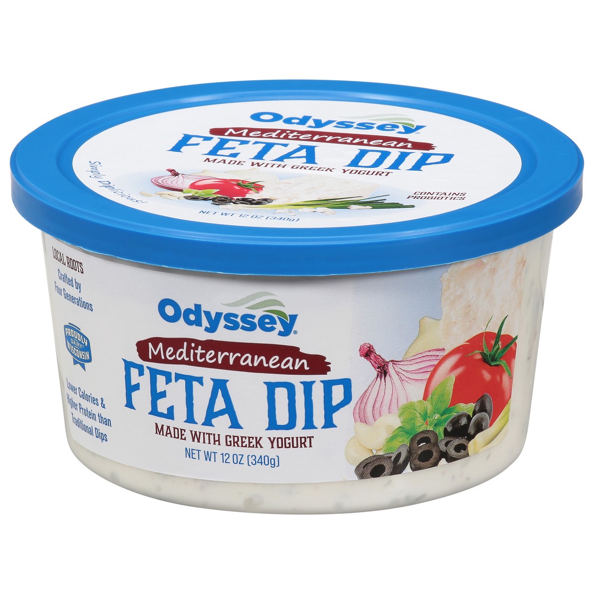slide 3 of 13, Odyssey 12oz Mediterranean Feta Greek Yogurt Dip, 12 oz