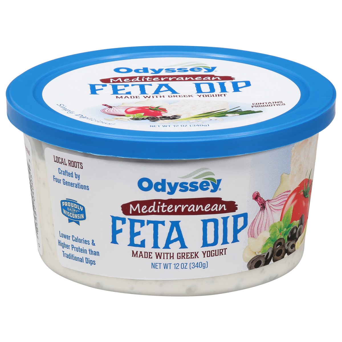 slide 6 of 13, Odyssey 12oz Mediterranean Feta Greek Yogurt Dip, 12 oz