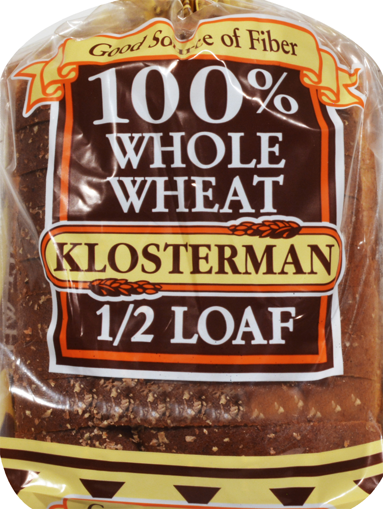 slide 1 of 1, Klosterman Whole Wheat Bread, 12 oz