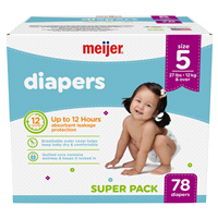 slide 19 of 29, Meijer Baby Diapers & Over, Size 5, 27 lb, 78 ct