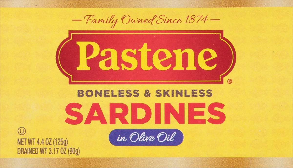 slide 8 of 9, Pastene Boneless & Skinless Sardines in Olive Oil 4.4 oz, 4.4 oz