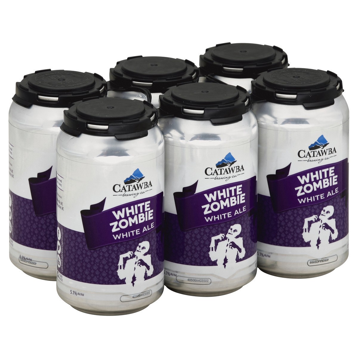 slide 5 of 7, Catawba Brewing Co White Ale White Zombie Beer 6 - 12 fl oz Cans, 6 ct; 12 oz