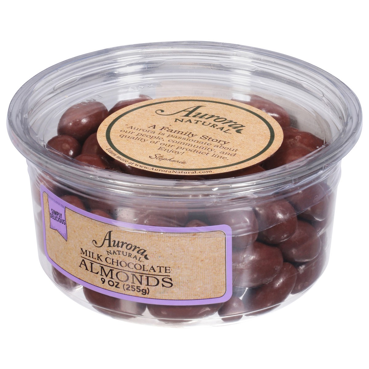 slide 7 of 9, Aurora Natural Milk Chocolate Almonds 9 oz, 9 oz