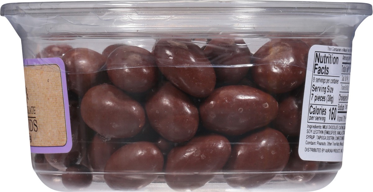 slide 3 of 9, Aurora Natural Milk Chocolate Almonds 9 oz, 9 oz