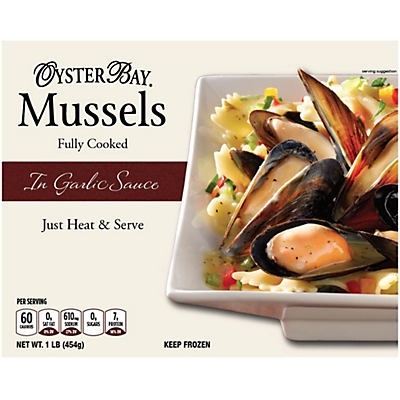 slide 1 of 1, Oyster Bay Cooked Mussels with Garlic Sauce, 16 oz