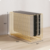 slide 9 of 9, U BRANDS UBrands Bent Wire Gold Hanging File Basket, 1 ct