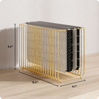 slide 3 of 9, U BRANDS UBrands Bent Wire Gold Hanging File Basket, 1 ct