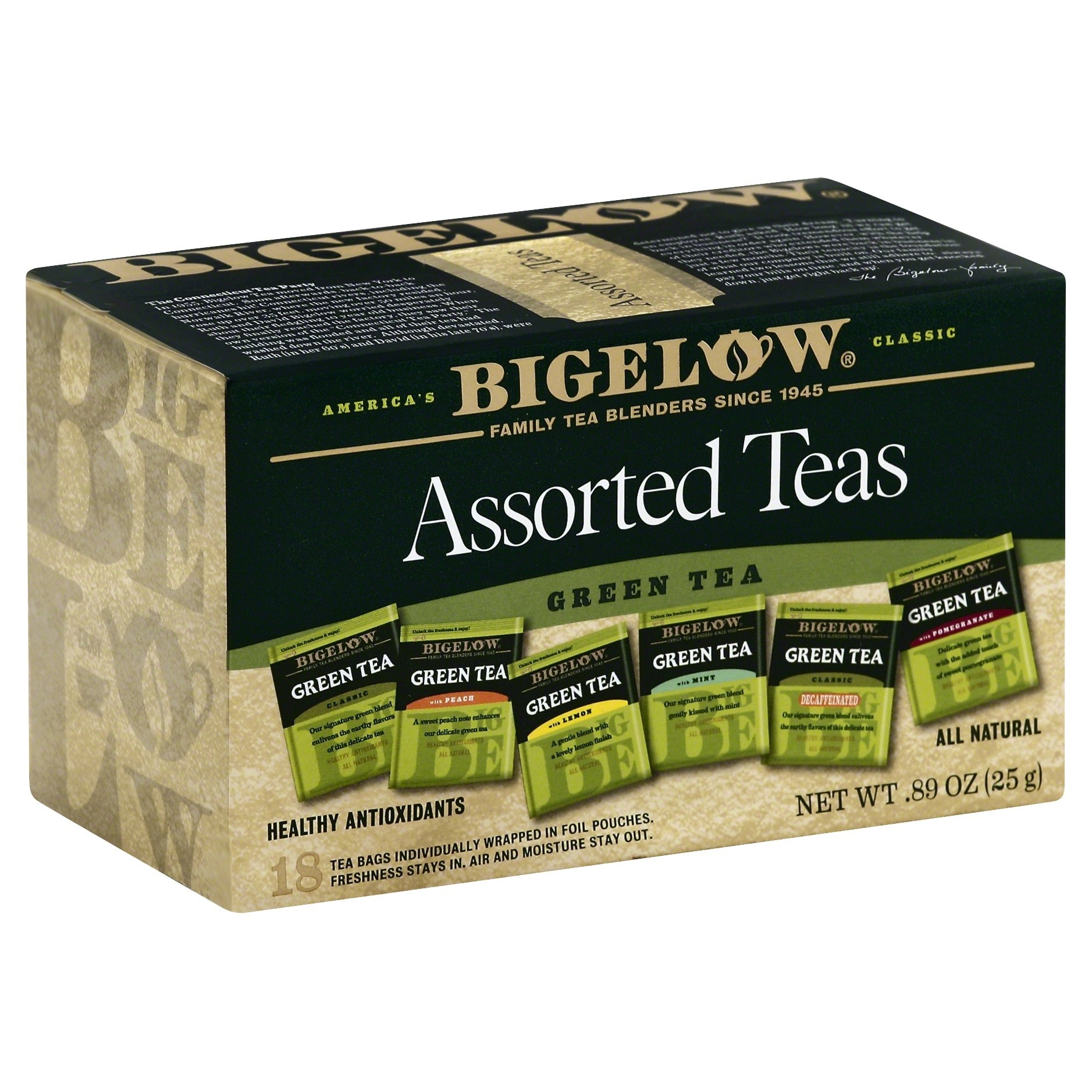slide 1 of 1, Bigelow Assorted Green Tea, 18 ct