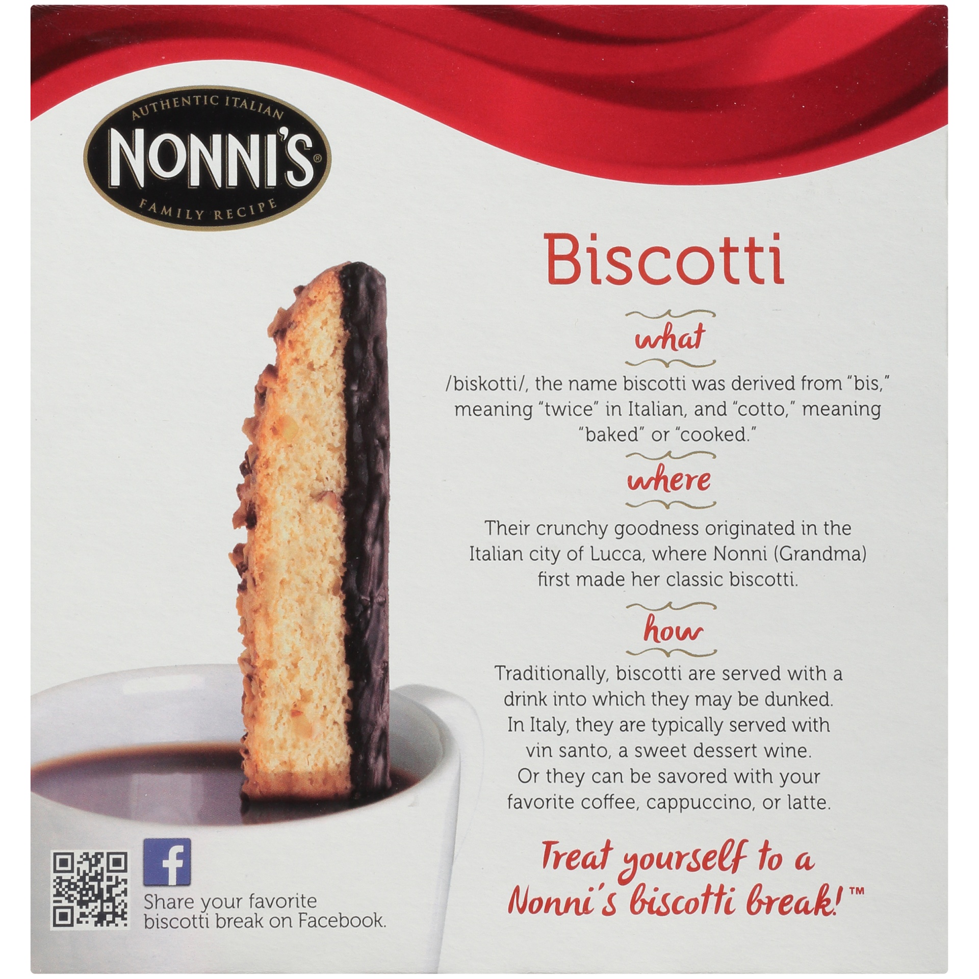 slide 13 of 15, Nonni's Cioccolati Biscotti, 8-count carton 6.88 oz, 8 ct