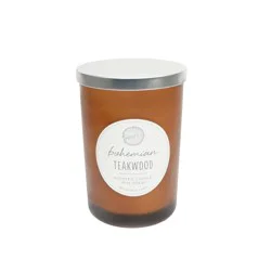 HD Designs Bohemian Teakwood Jar Candle