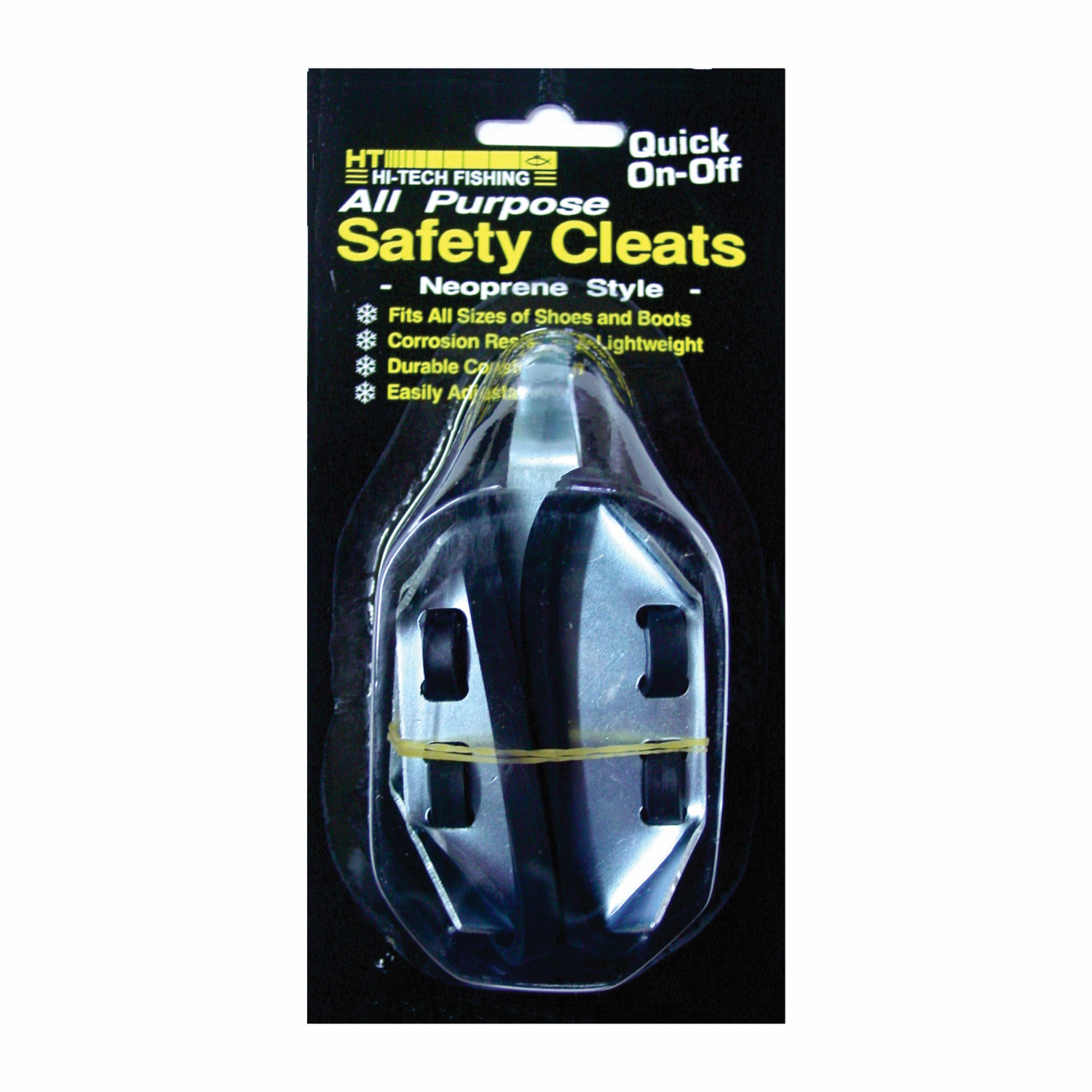 slide 1 of 1, HT Enterprises Ice Cleats - Neoprene Straps W/ Quick Clips, 1 ct