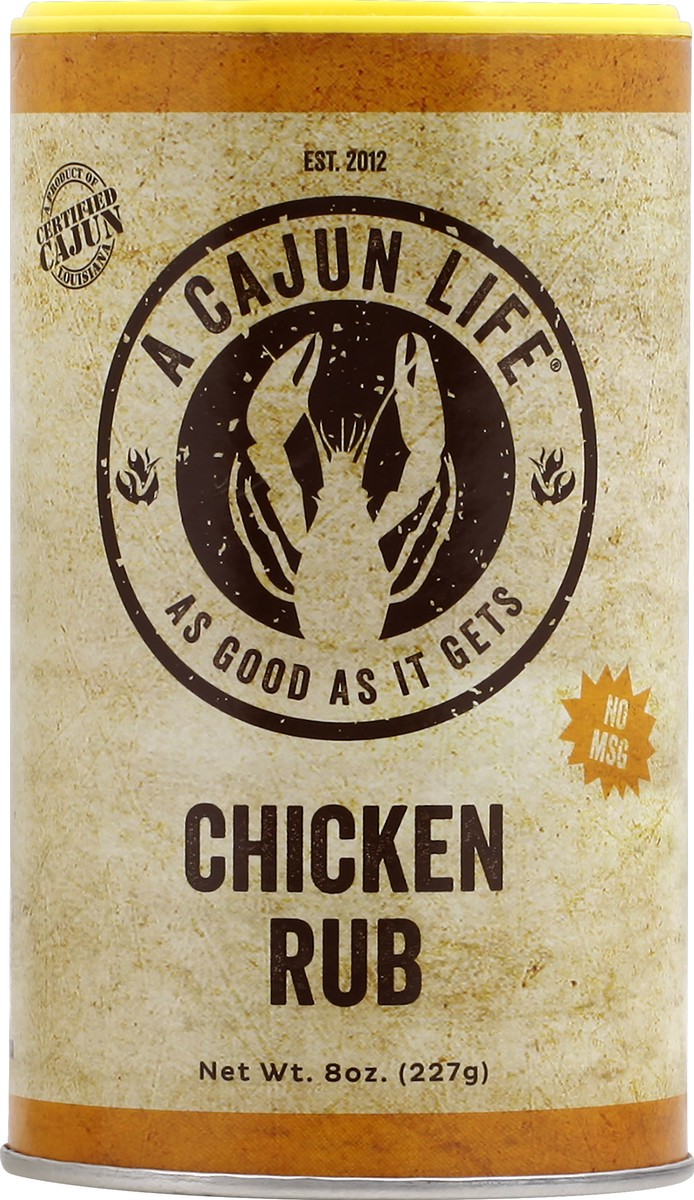 slide 1 of 8, A Cajun Life Chicken Rub, 8 oz