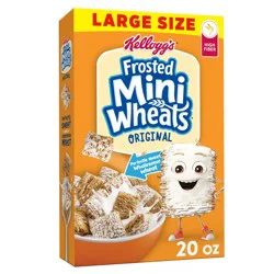 Kellogg''s Frosted Mini-Wheats Breakfast Cereal, Kids Cereal, Family Breakfast, Large Size, Original, 20oz Box (1 Box)