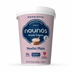Nounós Greek Yogurt, Multi-Serve, Nonfat Plain