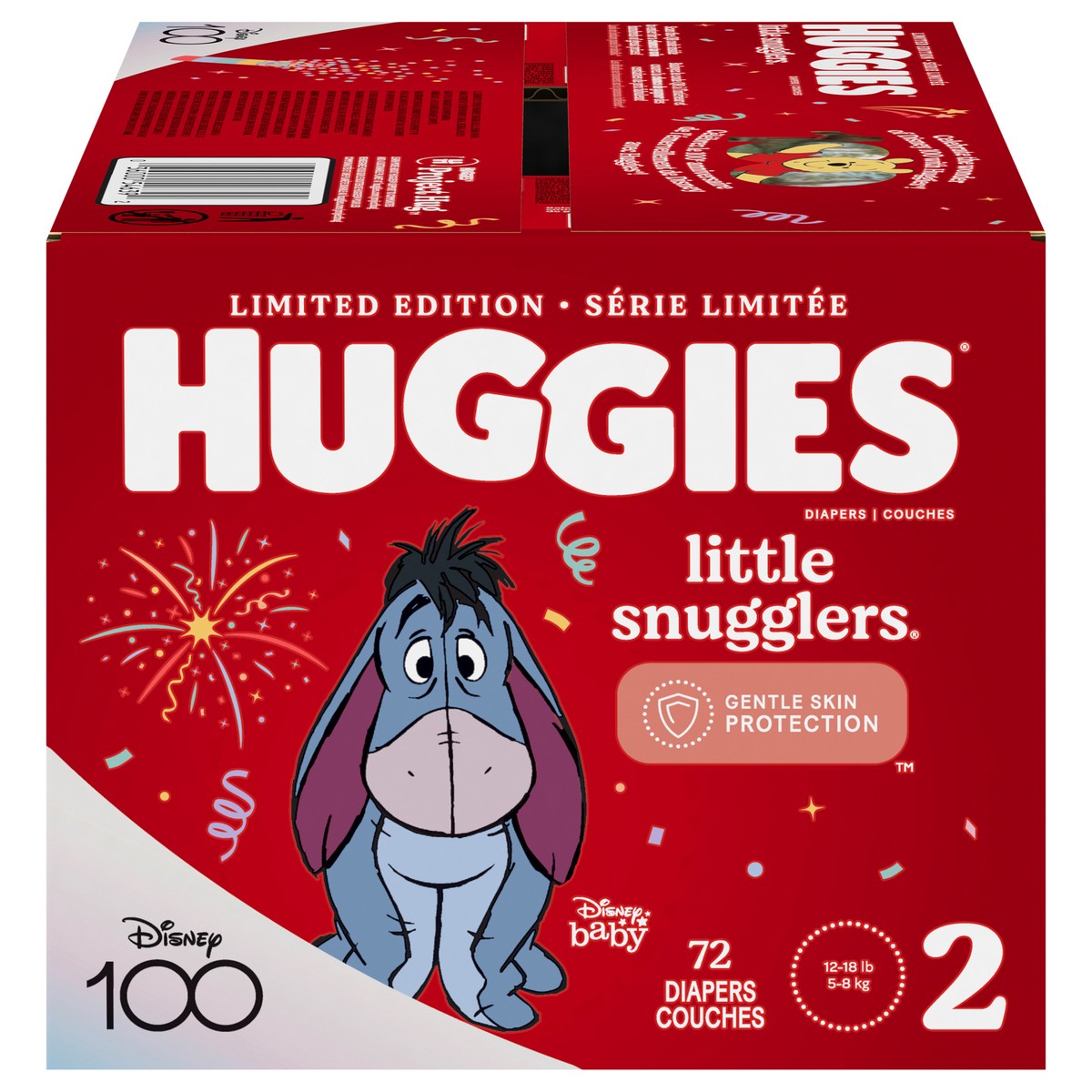 slide 1 of 5, Huggies Little Snugglers Baby Diapers, Size 2, 72 Ct, 72 ct
