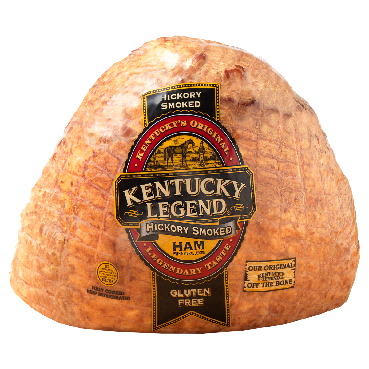 slide 1 of 1, Kentucky Legend Original Smoked Fully Cooked Half Ham, per lb