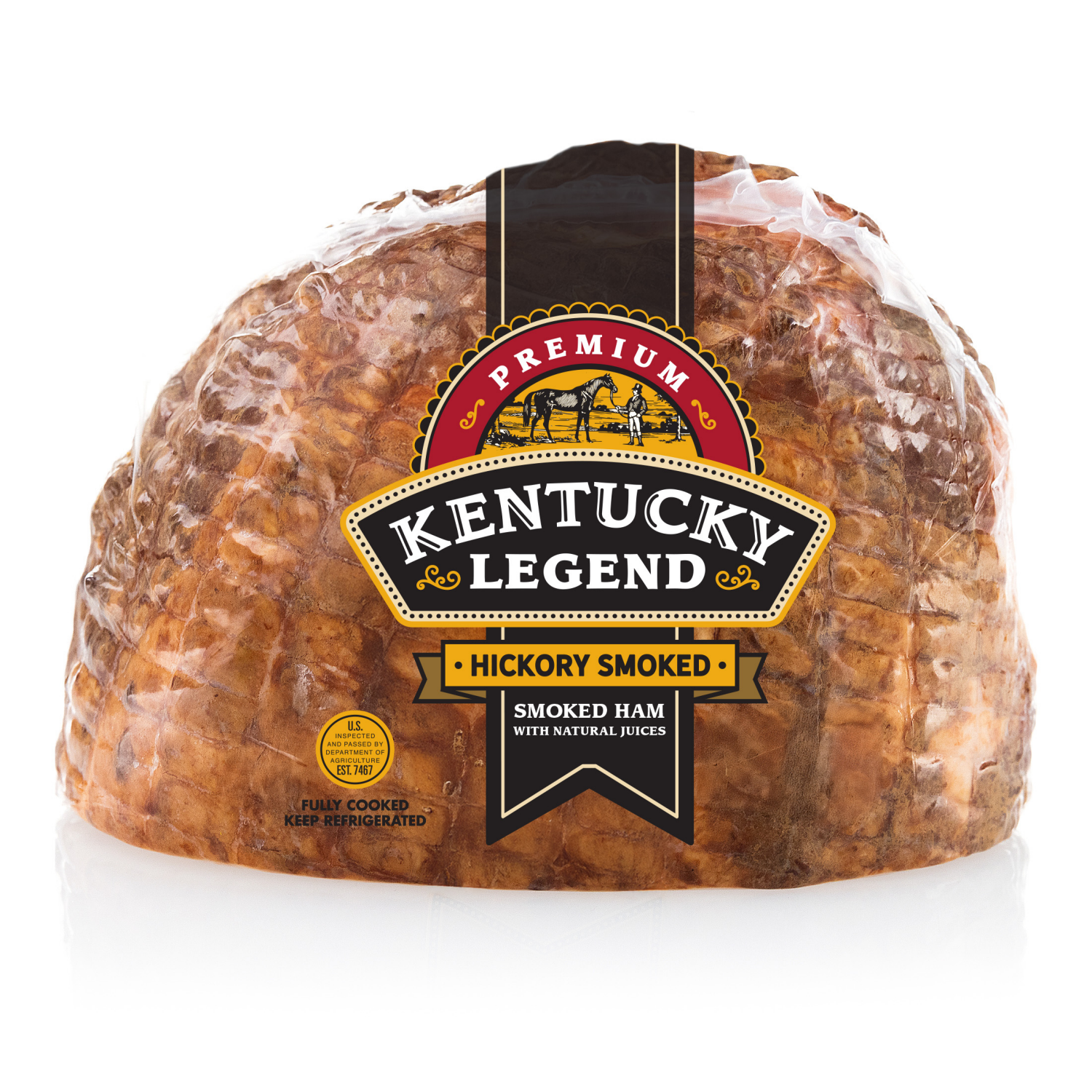 slide 1 of 4, Kentucky Legend Original Smoked Fully Cooked Half Ham, per lb