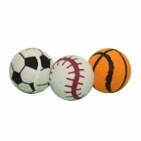 slide 1 of 1, MultiPet Sport Balls Dog Toy, 3 ct