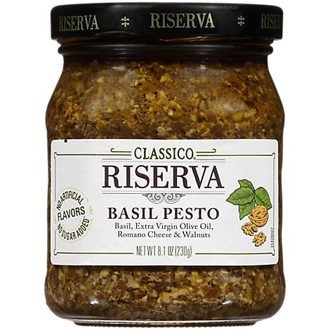 slide 1 of 1, Classico Riserva Pesto Basil Jar, 8.1 oz