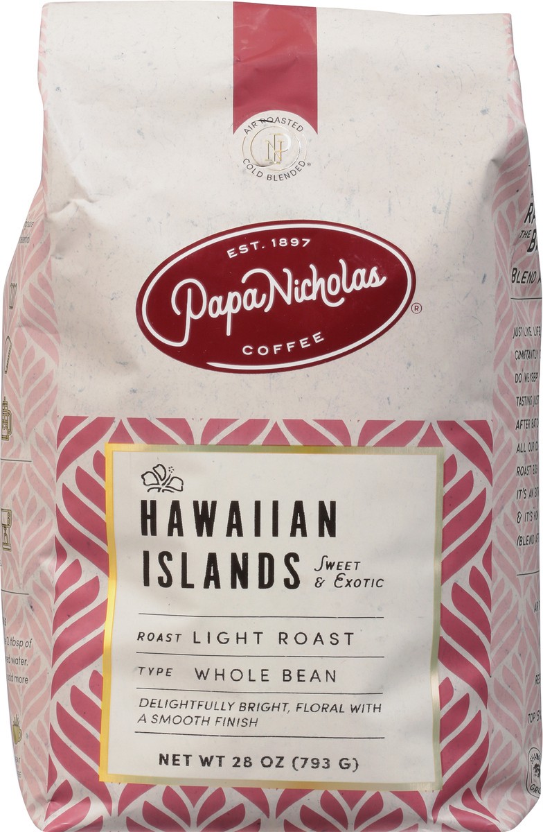 slide 6 of 9, PapaNicholas Coffee Light Roast Whole Bean Hawaiian Islands Coffee - 28 oz, 28 oz